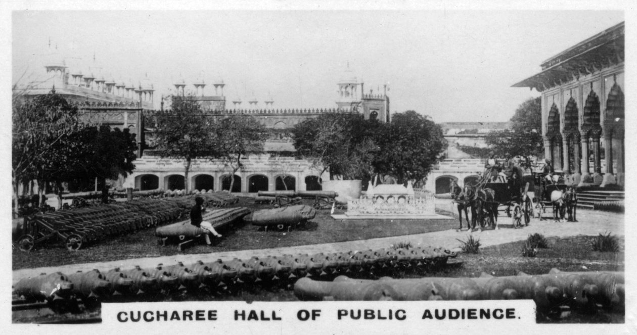 Cucharee Hall of Public Audience, Agra, Indien, c1925 av Unbekannt