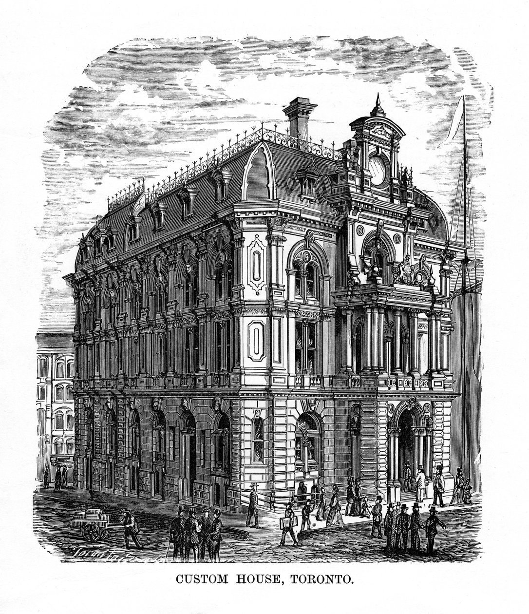 Custom House, Toronto, Ontario, Kanada, 1800-talet av Unbekannt