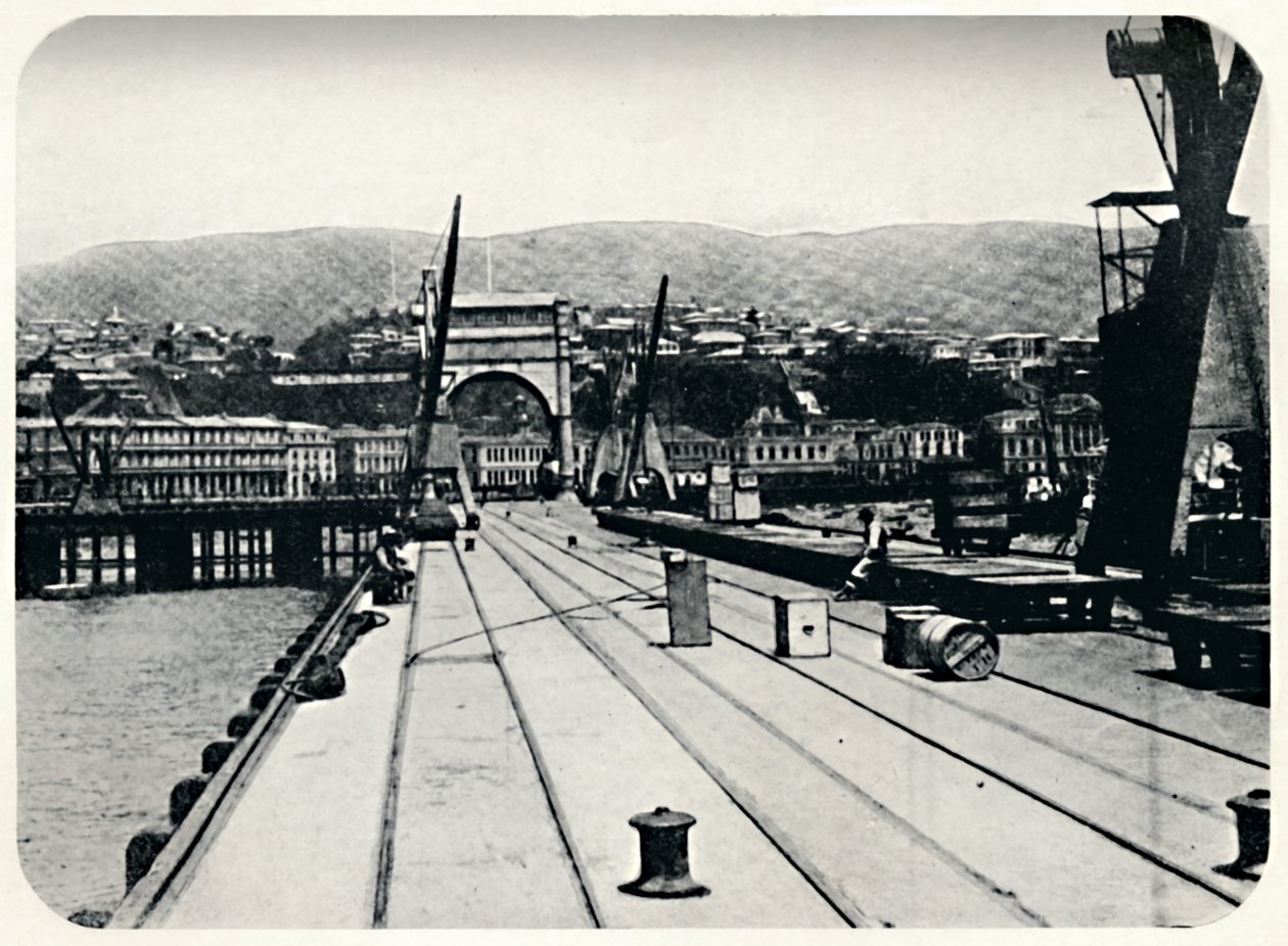 Tullpiren, Valparaiso, 1911 av Unbekannt