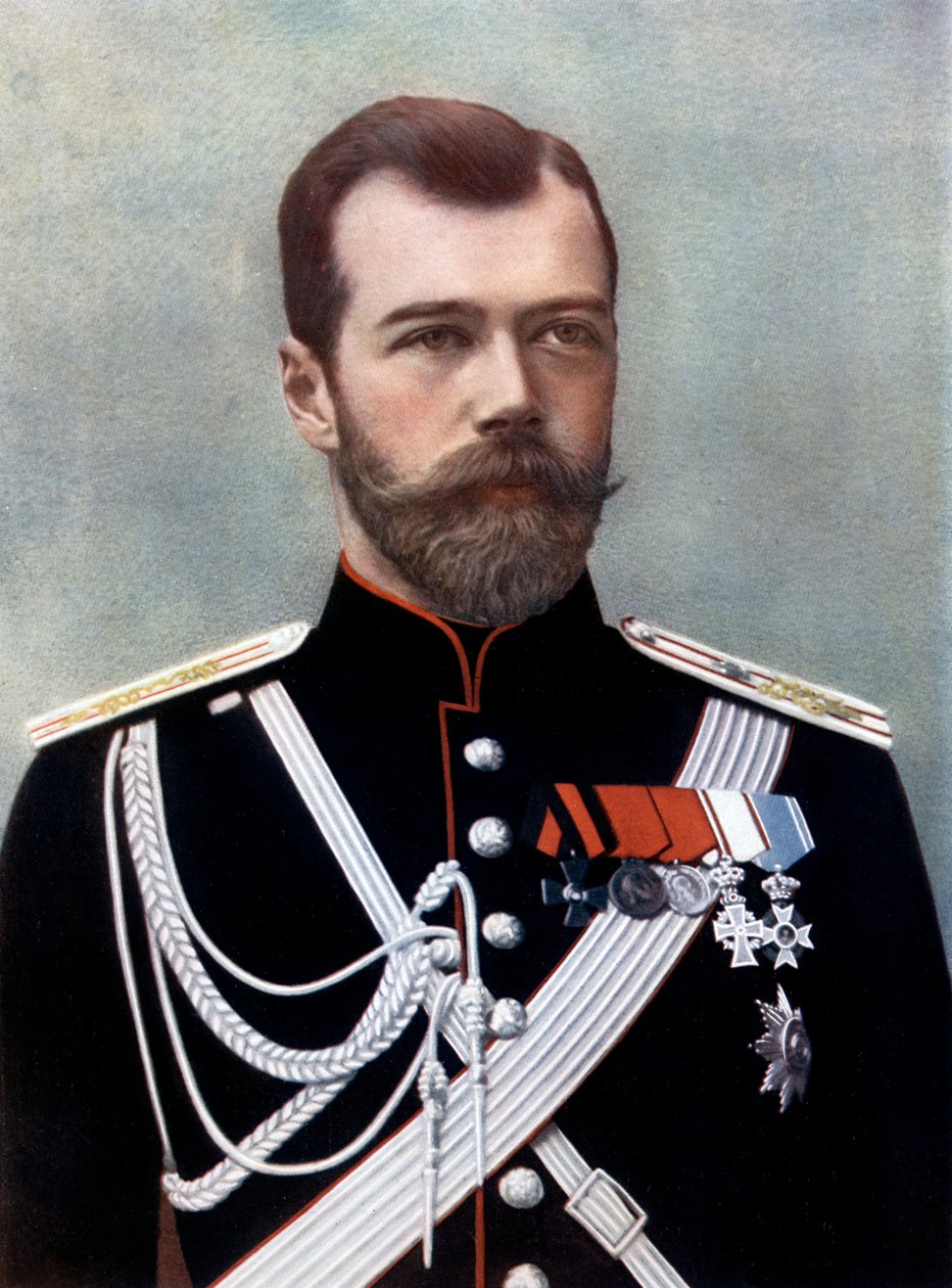 Tsar Nikolaj II av Ryssland, sent 1800-tidigt 1900-tal av Unbekannt