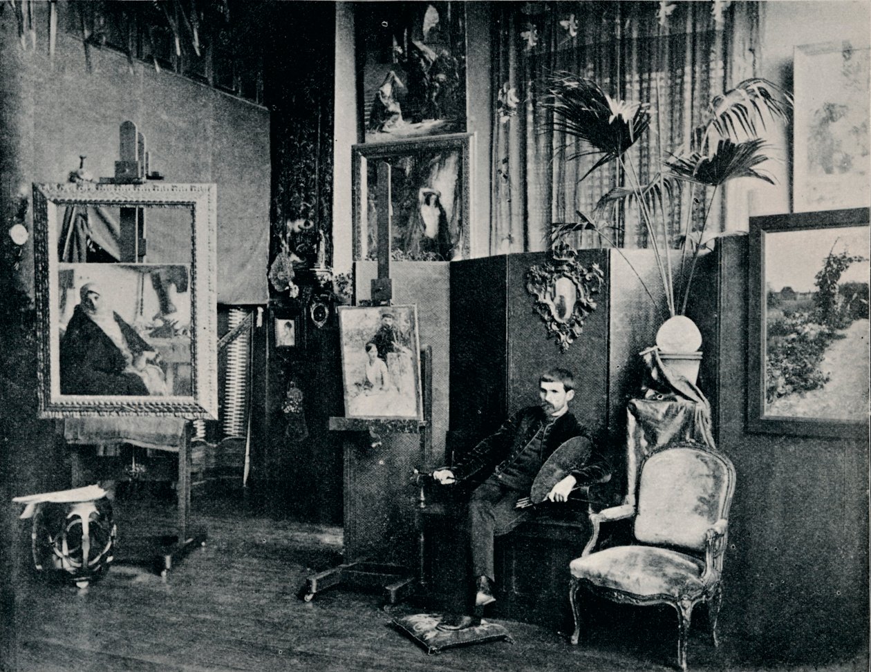 Dagnan i sin ateljé, c1897 av Unbekannt