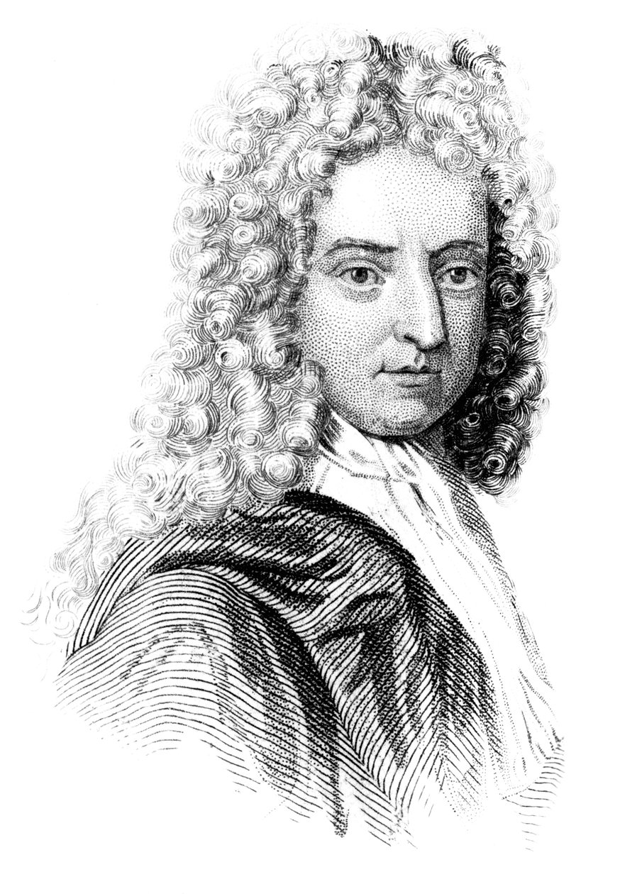 Daniel Defoe, engelsk författare, journalist och spion, c1850 av Unbekannt
