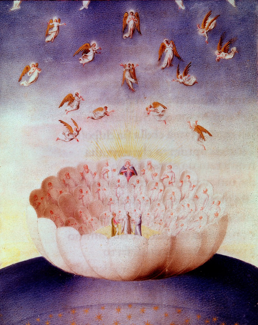 Dantes vision av himlen, 1400-talet av Unbekannt