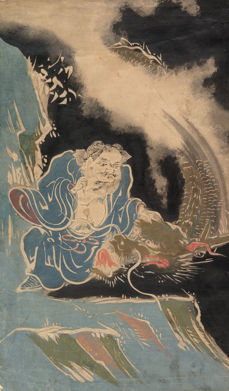Daoist Immortal with Dragon, förmodligen 1800-talet. av Unbekannt