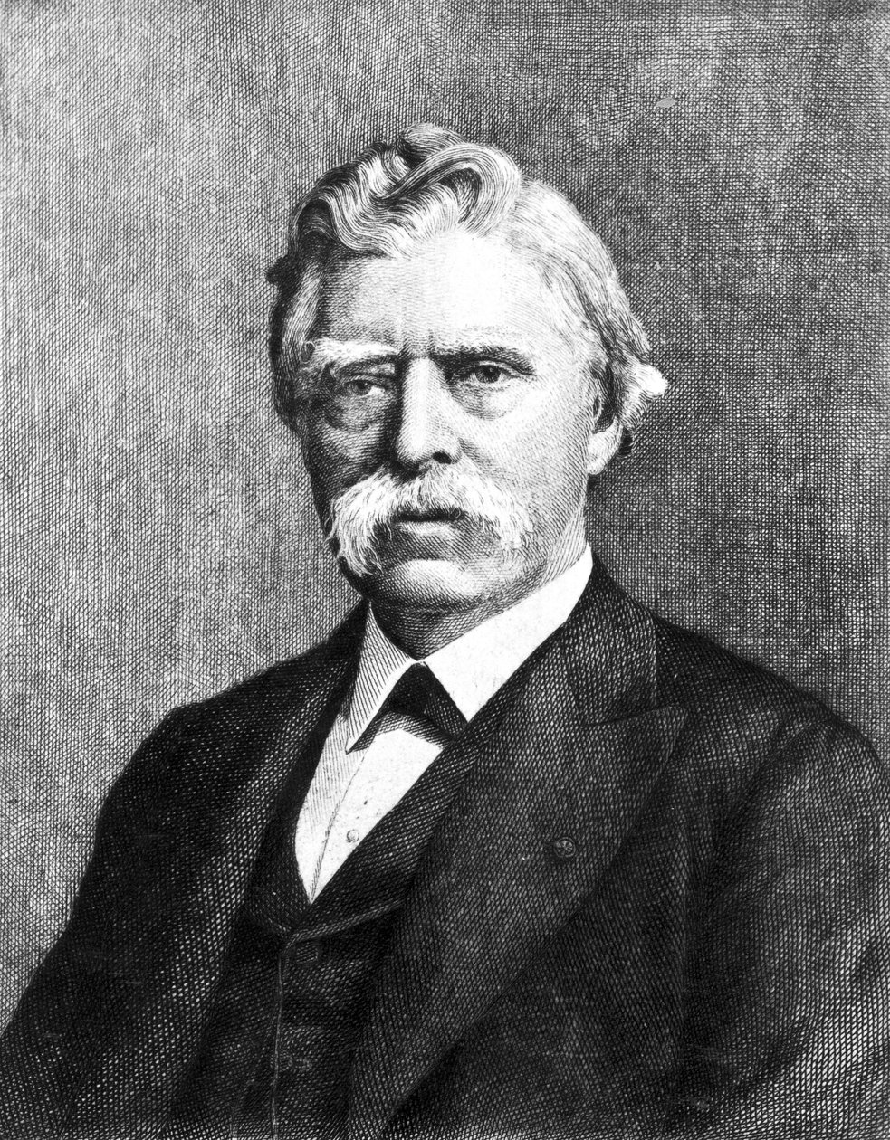 David Edward Hughes, engelsk elektriker och uppfinnare, ca 1880-talet av Unbekannt