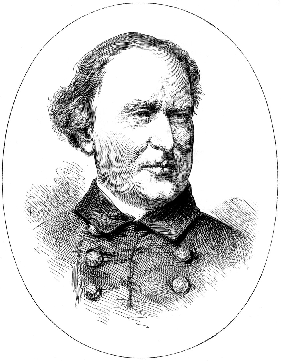 David Farragut, facklig sjöofficer från det amerikanska inbördeskriget, c1880 av Unbekannt