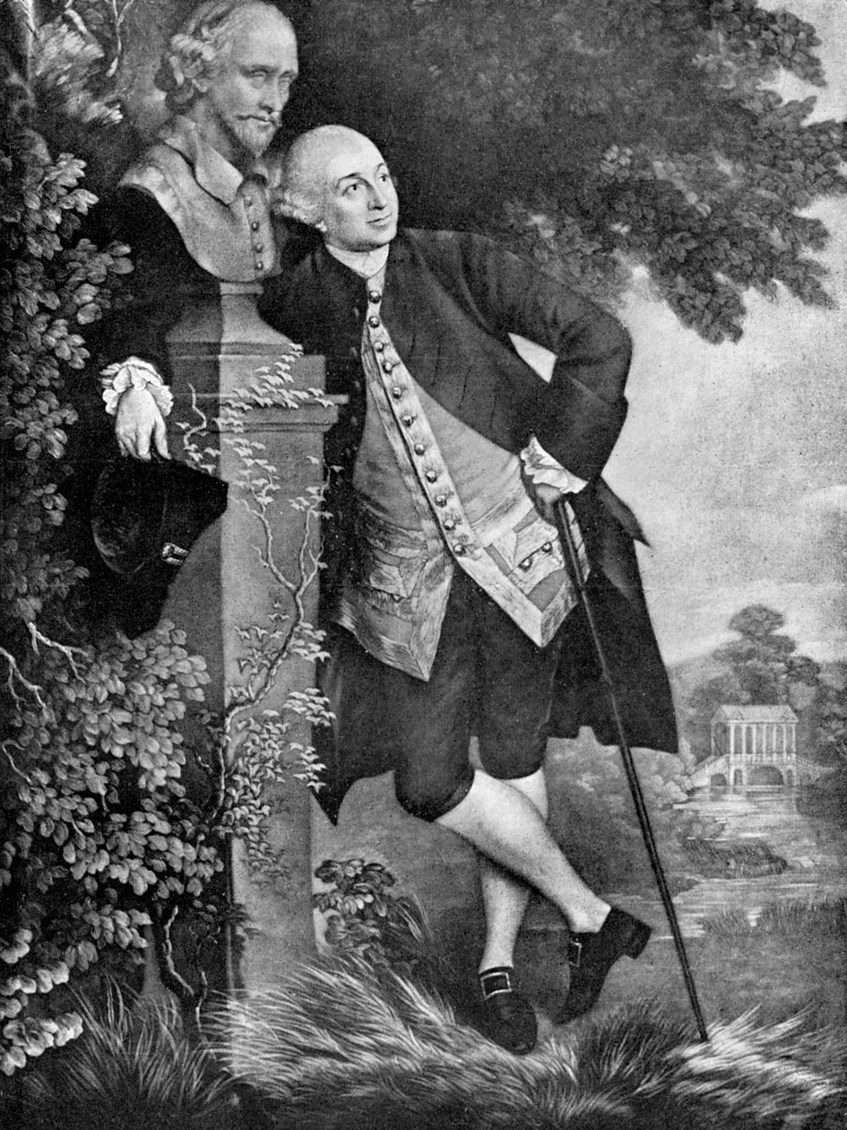 David Garrick 1717-1779, engelsk skådespelare, dramatiker, teaterchef och producent, 1905 av Unbekannt