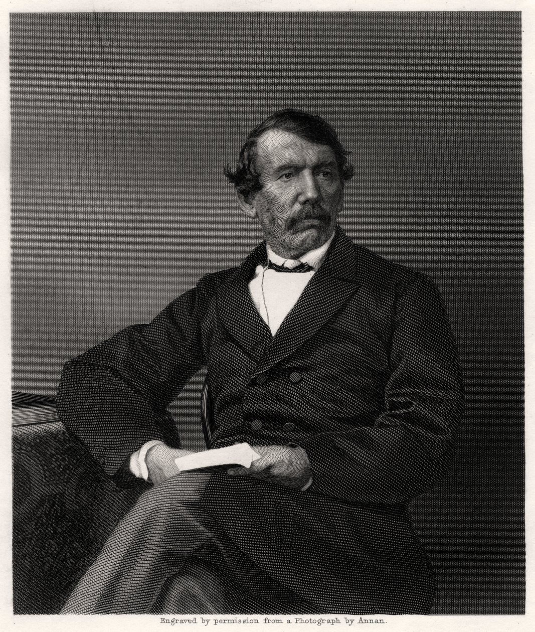 David Livingstone, skotsk missionär och afrikansk upptäcktsresande, 1800-talet av Unbekannt