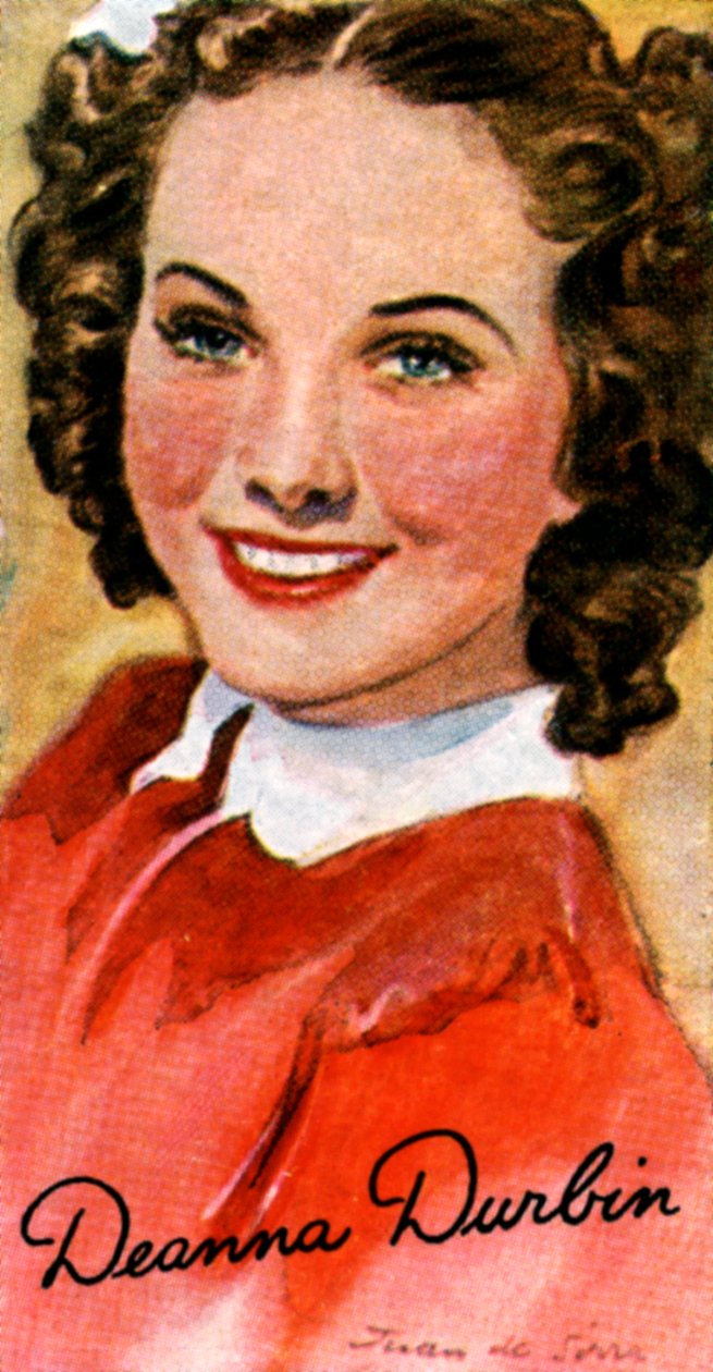 Deanna Durbin, 1921-1999, sångerska och skådespelerska i Hollywood-filmer från 1930- och 1940-talen, 1900-talet av Unbekannt