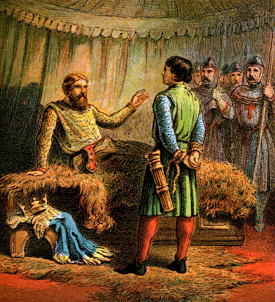 Richard den förstas död, 1199, c1850 av Unbekannt