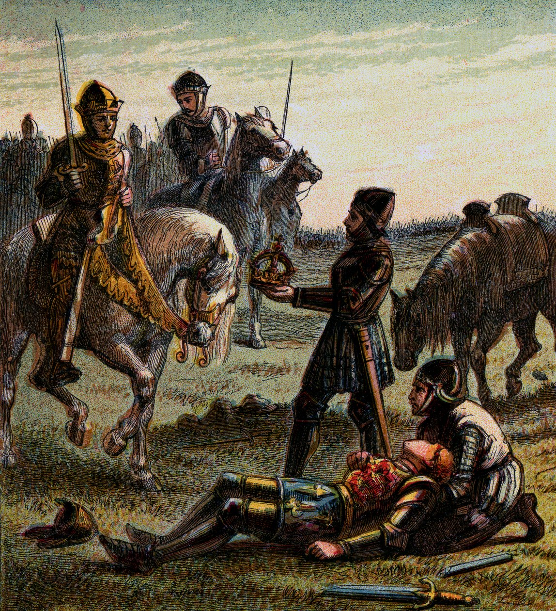 Richard den tredjes död, 1485, c1850 av Unbekannt