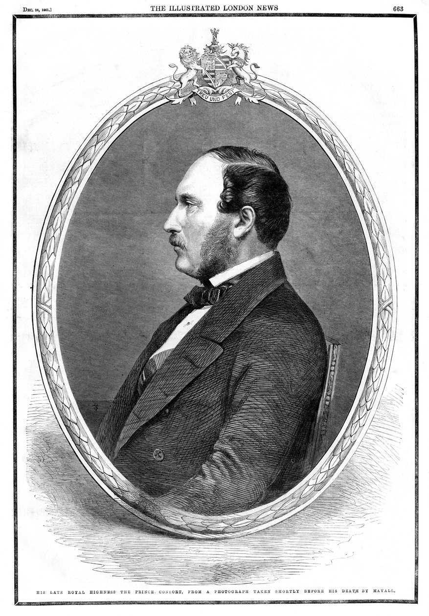 Albert, Prince Consorts död, 1861 av Unbekannt