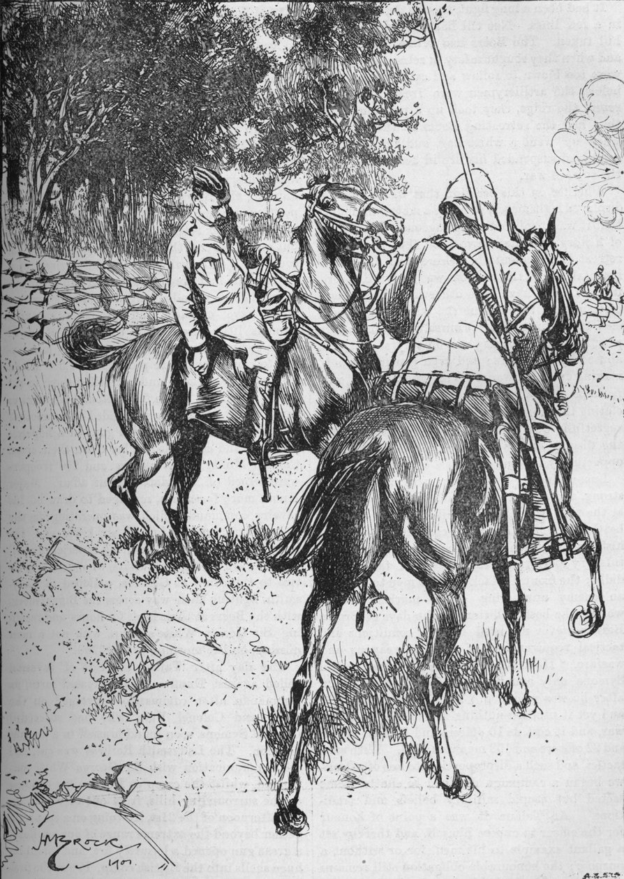 General Symons död i slaget vid Talana Hill, andra boerkriget, 1899 1906 av Unbekannt