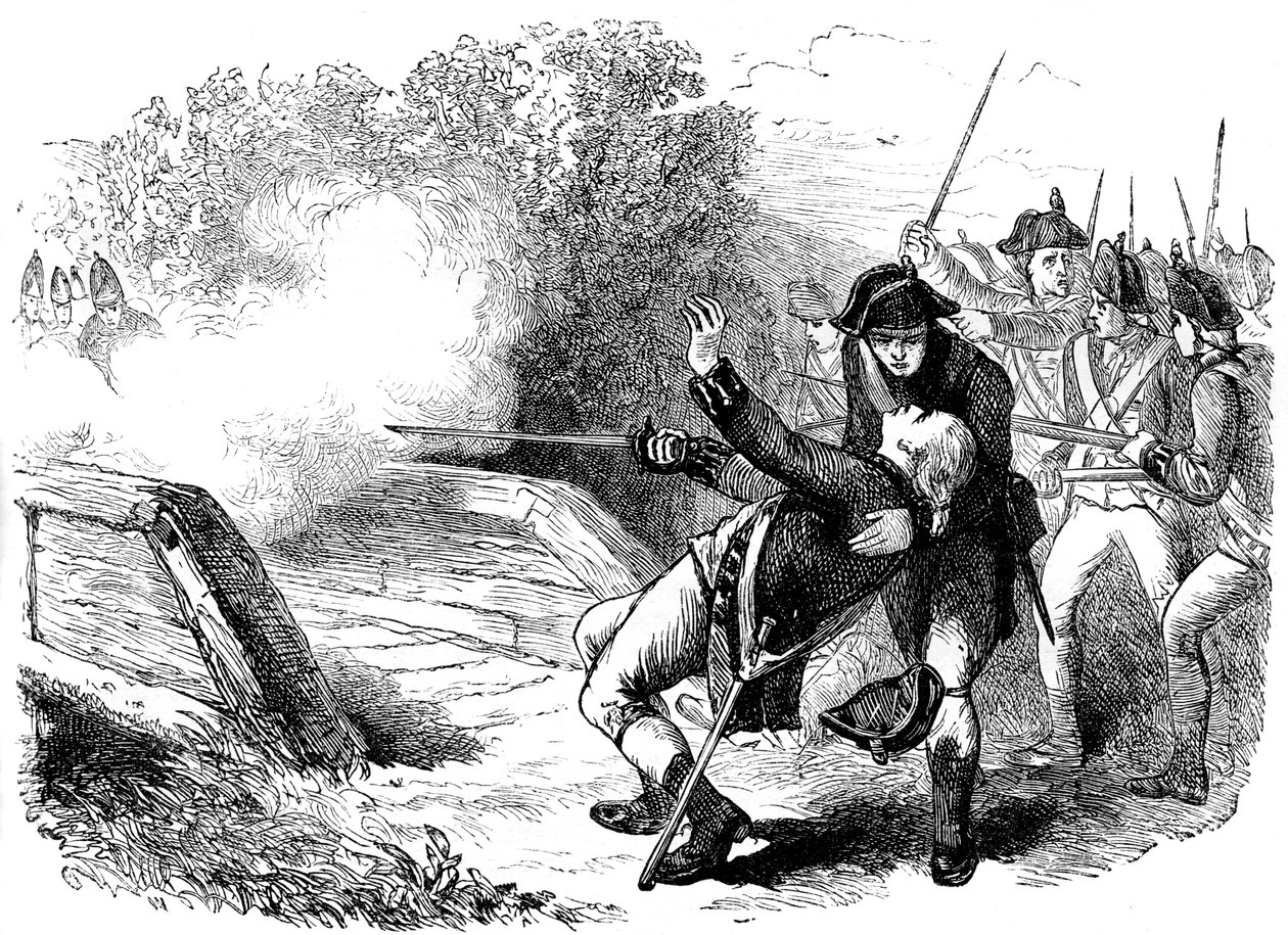 Isaac Davis död, 1775 c1880 av Unbekannt