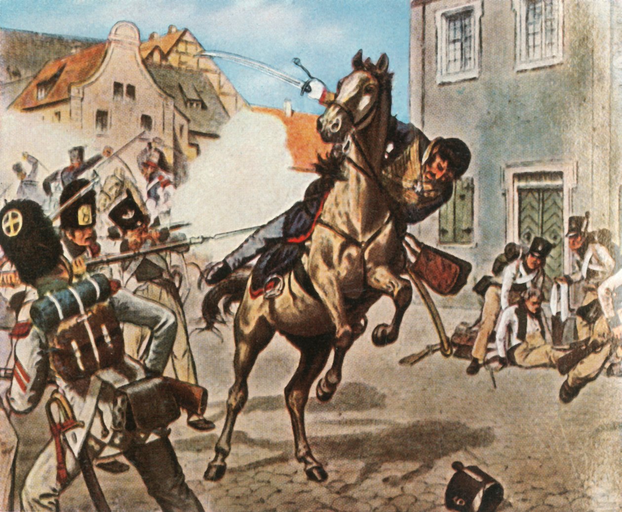 Major von Schills död den 31 maj 1809, 1936. av Unbekannt