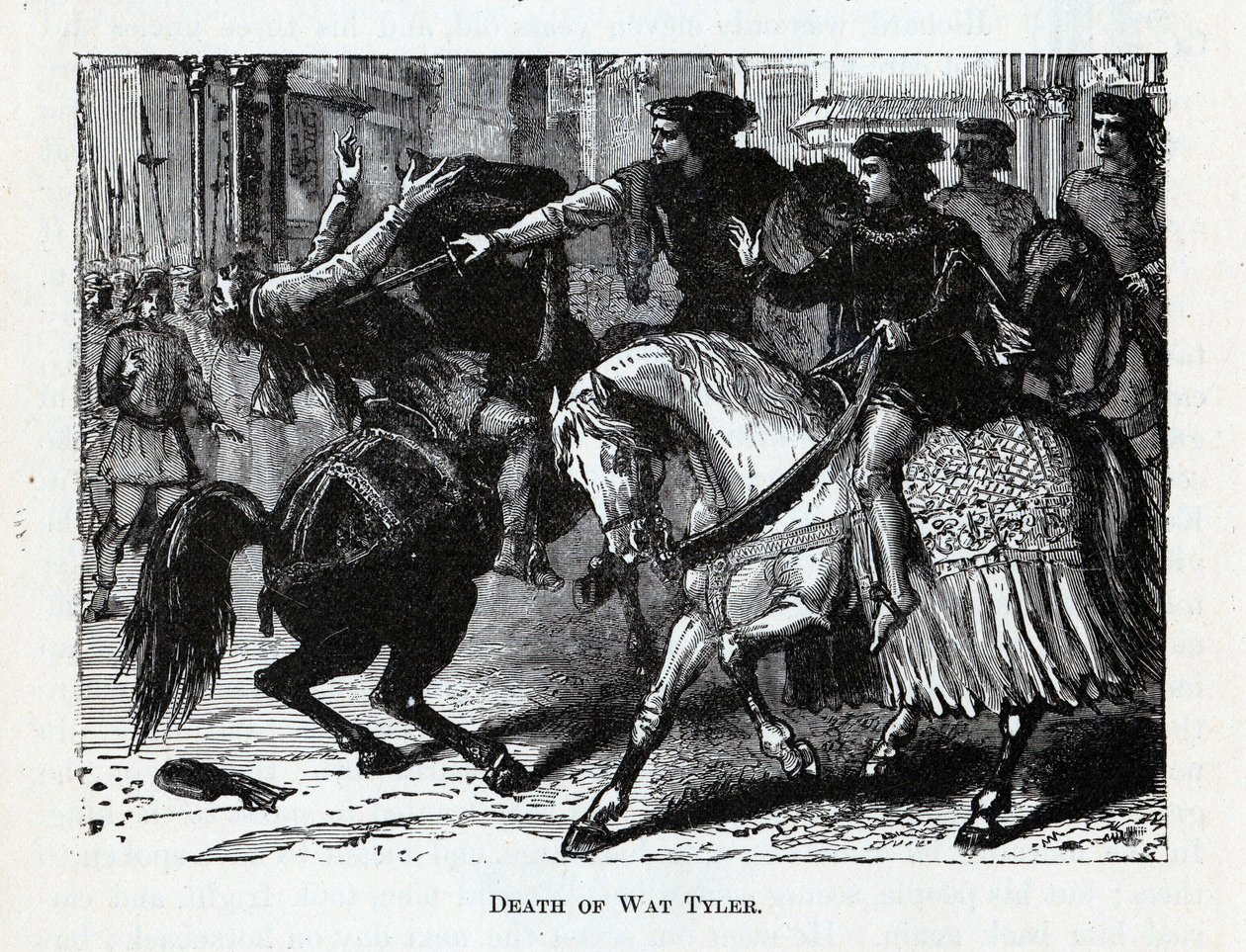 Wat Tylers död, 1882 av Unbekannt