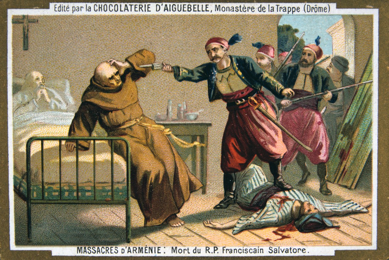 Död av pastor Salvatore, en franciskanermunk, 1895 av Unbekannt