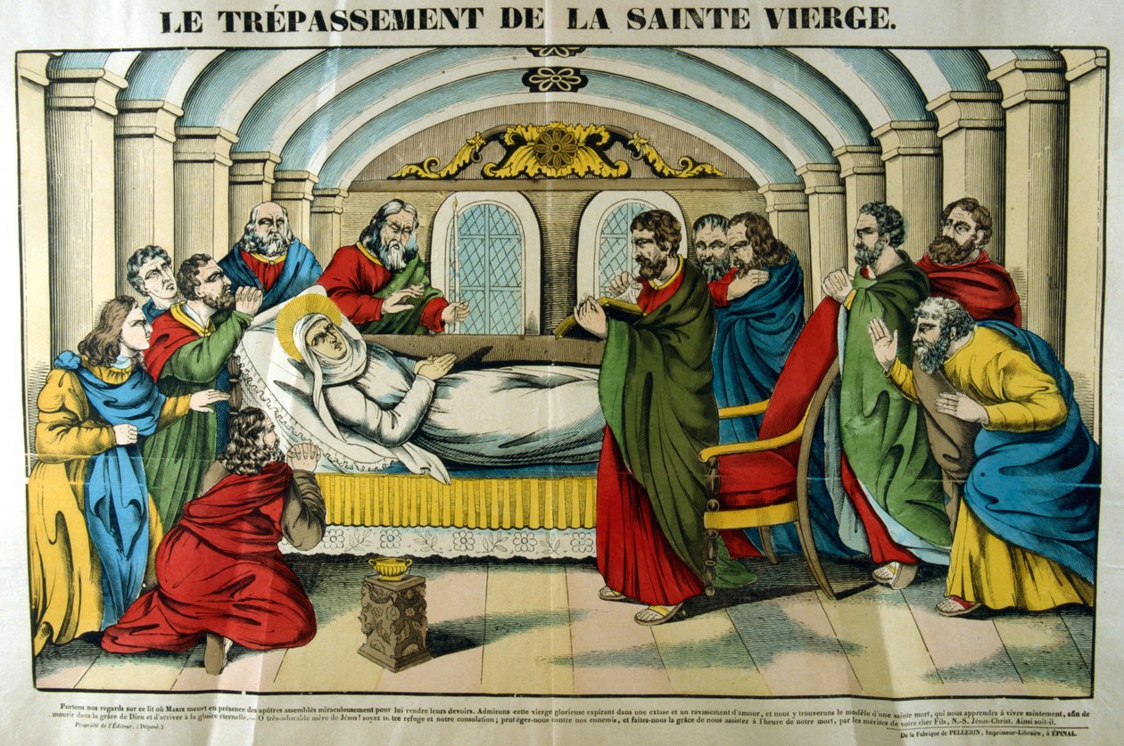 Jungfru Marias död, 1800-talet av Unbekannt