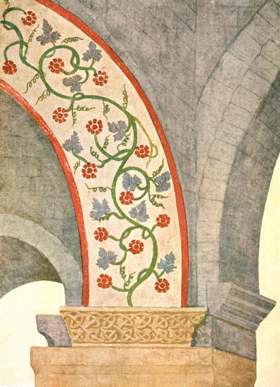 Dekoration i St John the Baptist-kyrkan, sonson, Vaud, Schweiz, 1928. av Unbekannt
