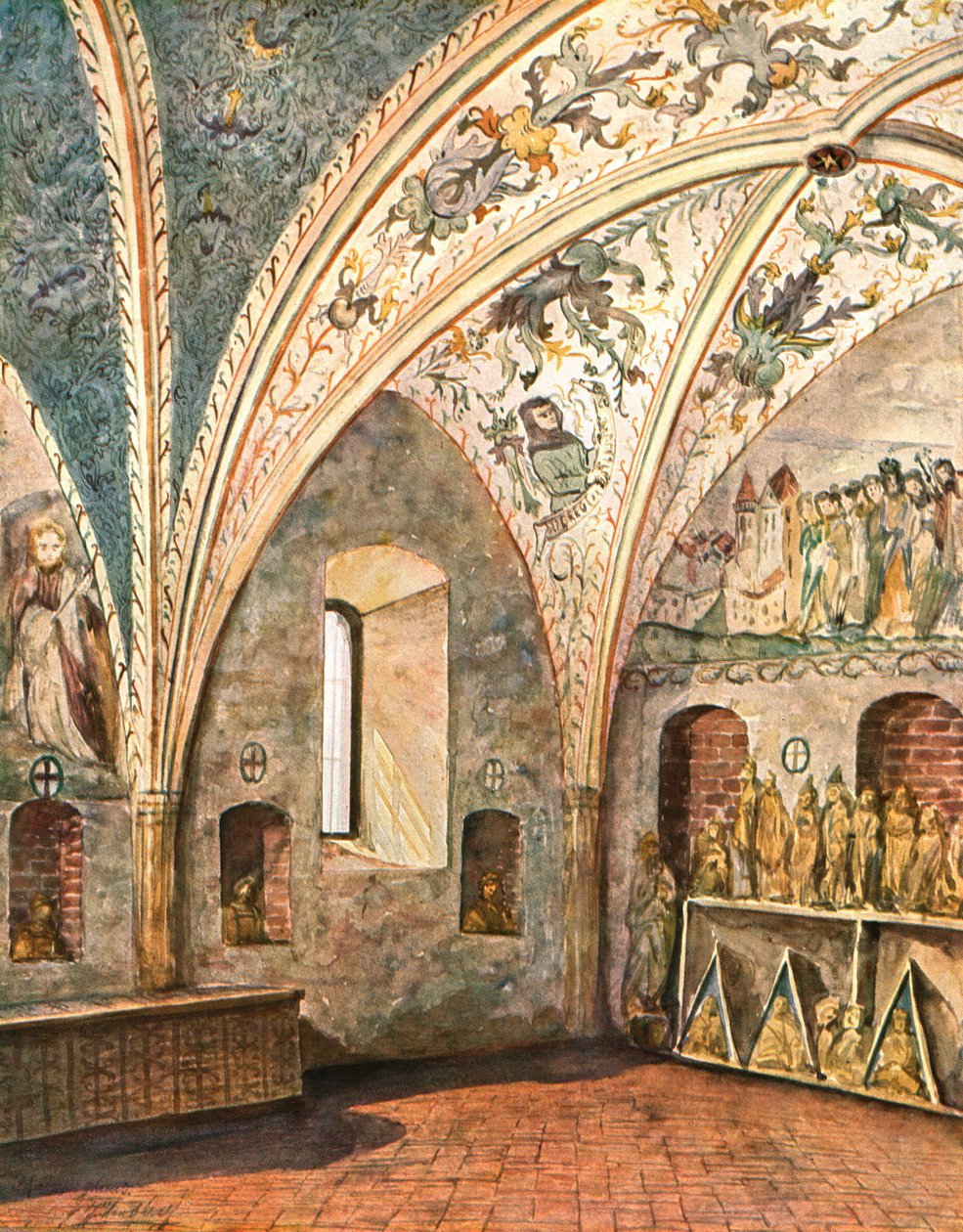 Utsmyckning i St Nicholas Church, Jüterbog, Brandenburg, Tyskland, 1928. av Unbekannt
