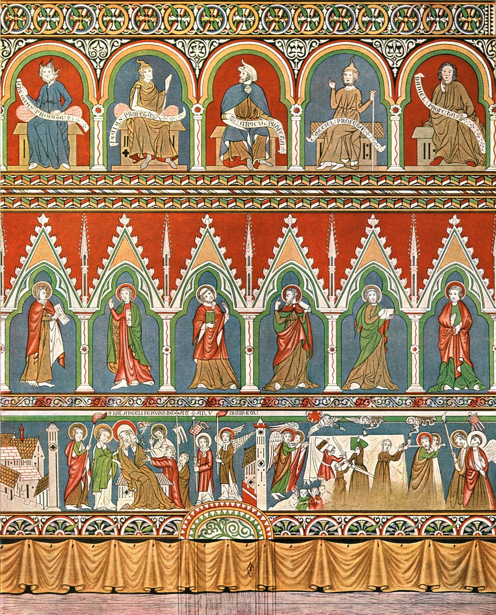 Decoration in Stora Råda Old Church, Västra Götaland, Sweden, 1928. av Unbekannt