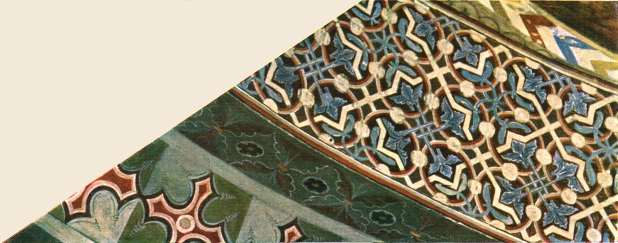 Dekoration i basilikan Saint Francis, Assisi, Italien, 1928. av Unbekannt