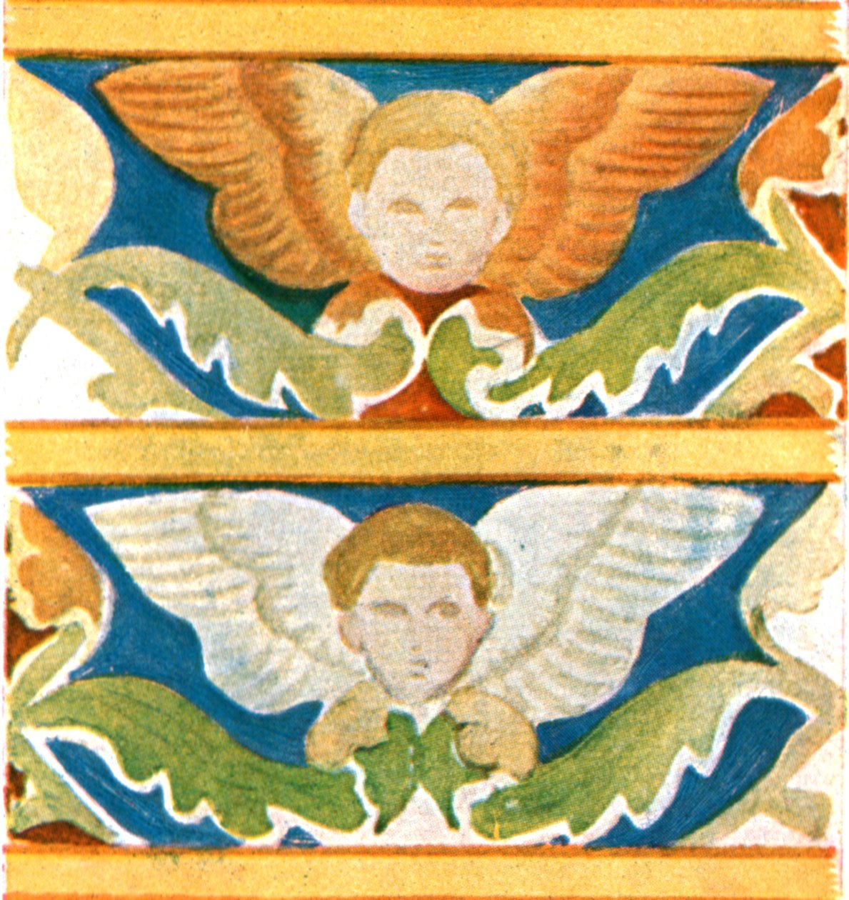 Dekoration i basilikan Saint Francis, Assisi, Italien, 1928. av Unbekannt