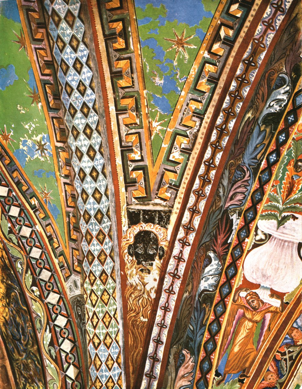 Dekoration i basilikan Saint Francis, Assisi, Italien, 1928. av Unbekannt