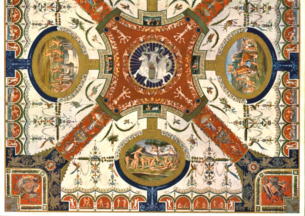 Dekoration i Villa Madama, Rom, Italien, 1928. av Unbekannt