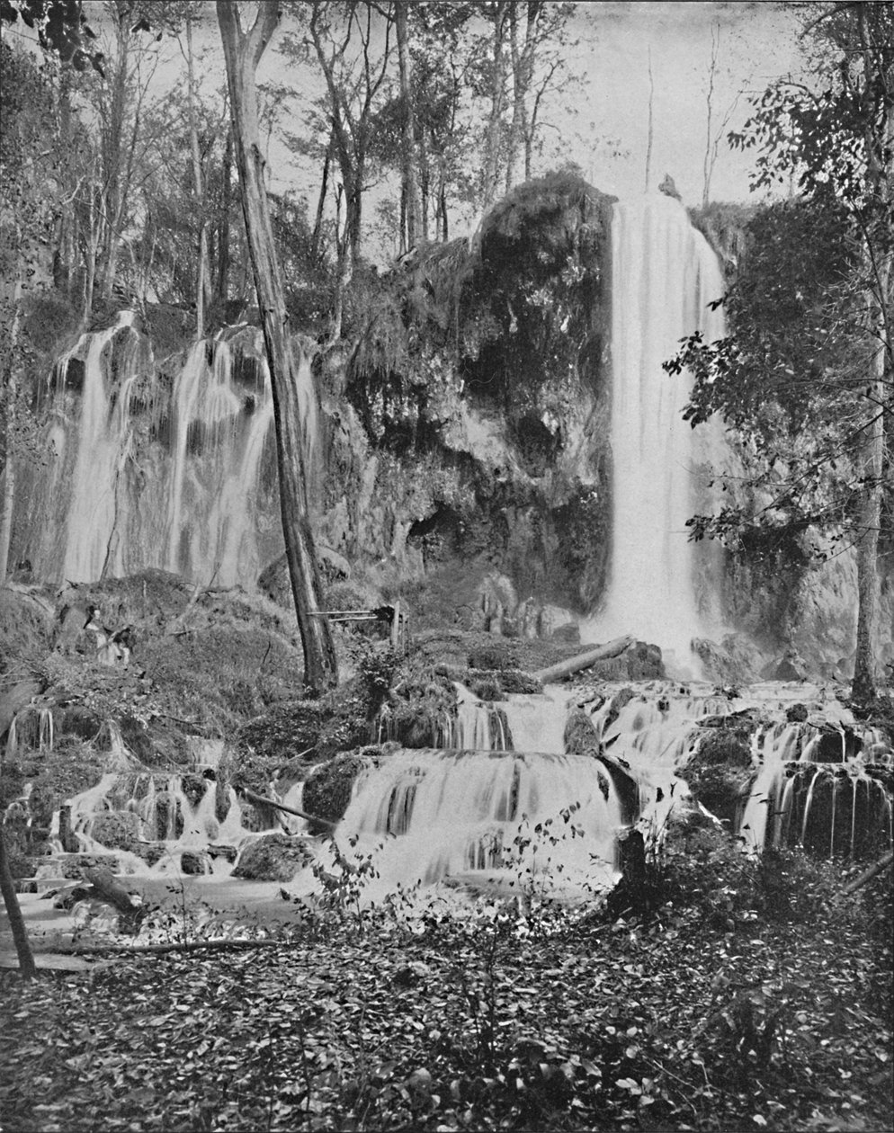 Deer Lick Falls, Mineral Springs, Va., c1897. av Unbekannt