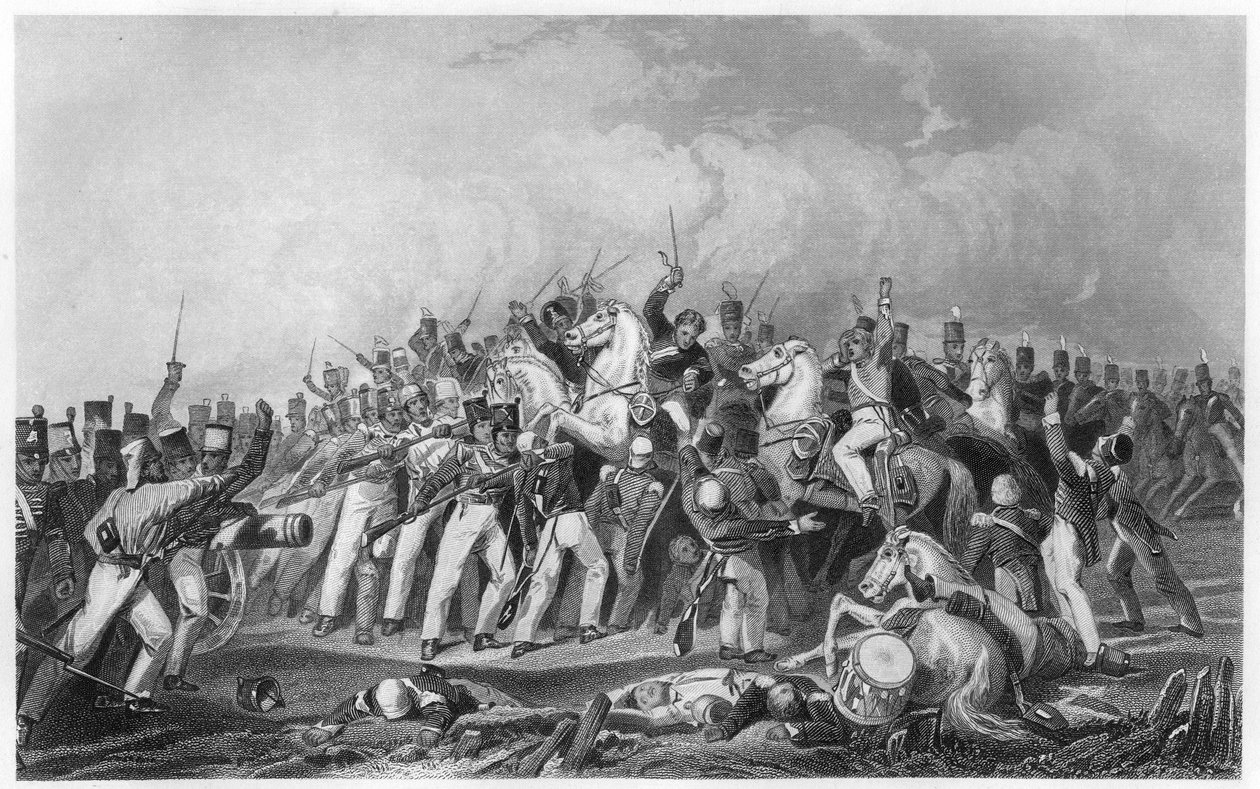 Sealkote-mytteriernas nederlag av general Nicholsons kolumn, 1857, c1860 av Unbekannt