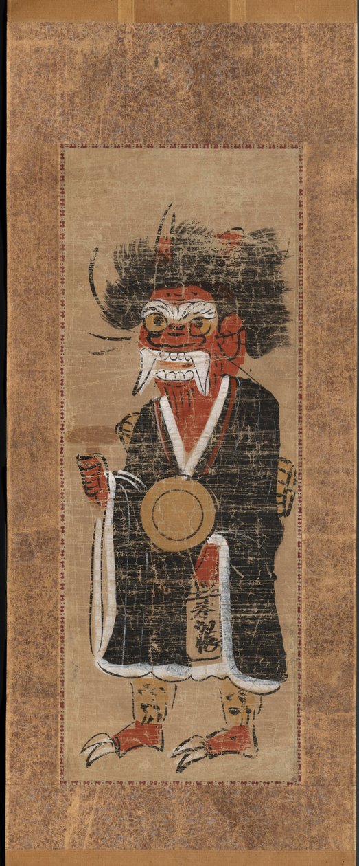 Demonmedlemmar och människor g te slicka f te demons minnesmärke Buddha, 1700-tal. av Unbekannt