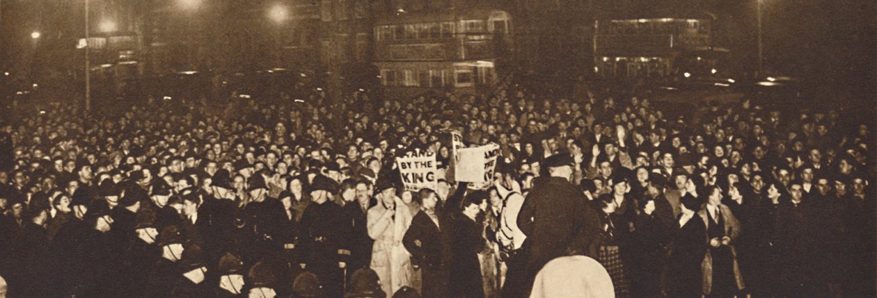 Demonstration i Whitehall, 10 december 1936, 1937 av Unbekannt