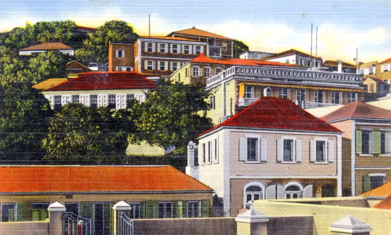 Denmark Hill, Charlotte Amalie, Saint Thomas, Virgin Islands, c1900-talet av Unbekannt
