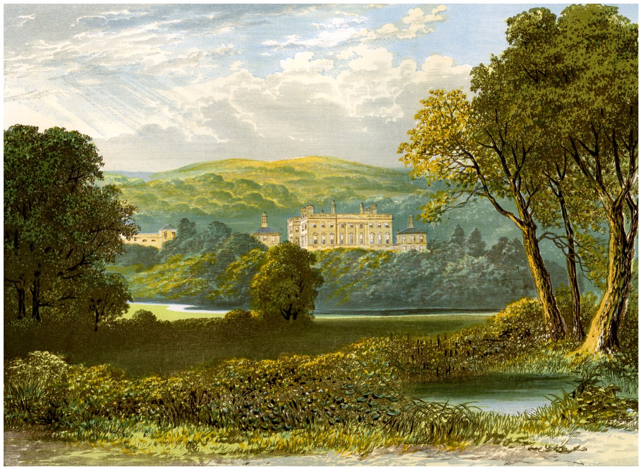 Denton Park, Yorkshire, hem för familjen Wyvill, c1880 av Unbekannt