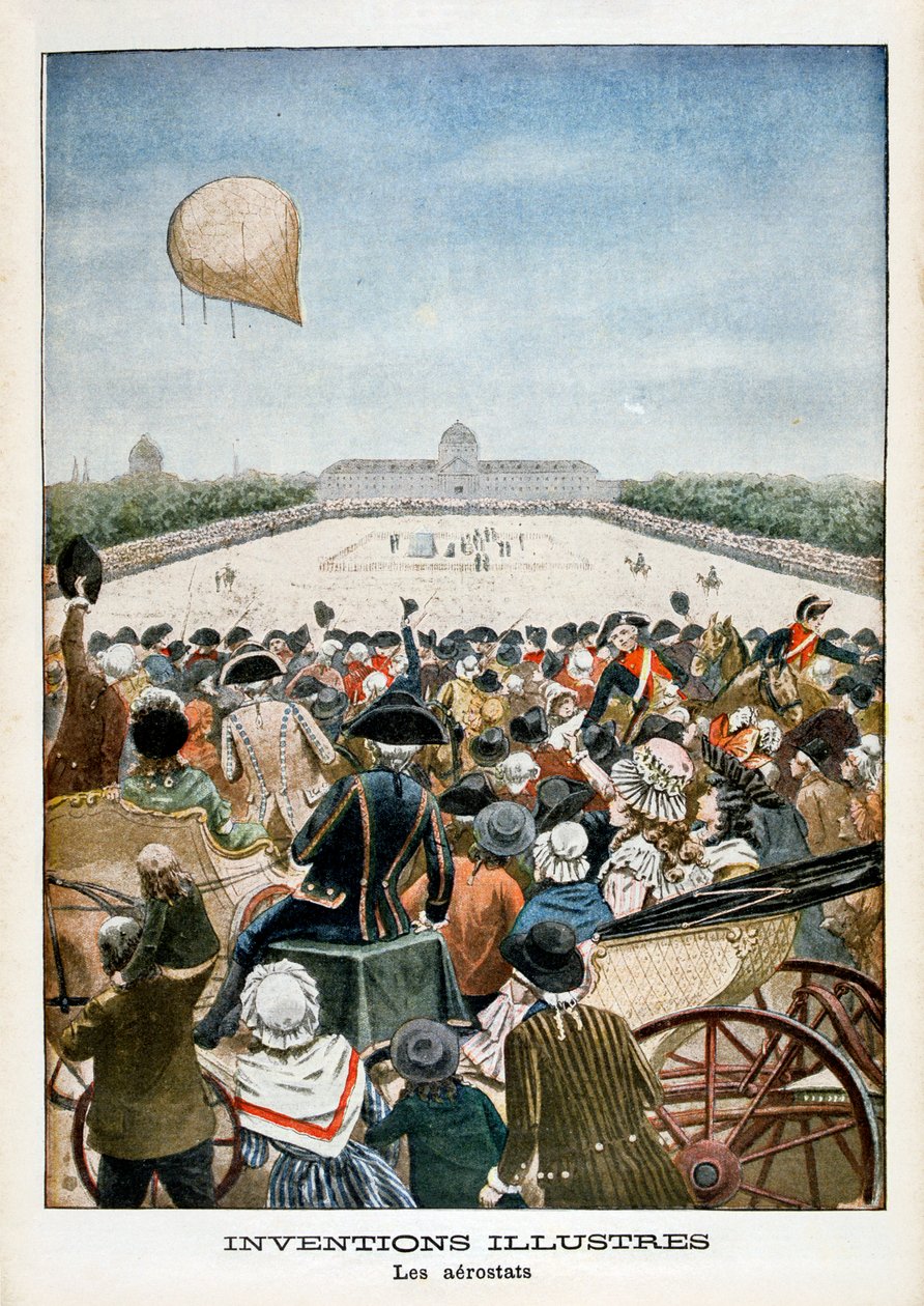 En ballongs avgång från Paris den 27 juni 1783, 1901 av Unbekannt