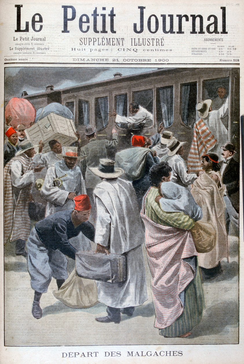 Madagaskernas avgång, världsutställningen 1900, Paris, 1900 av Unbekannt