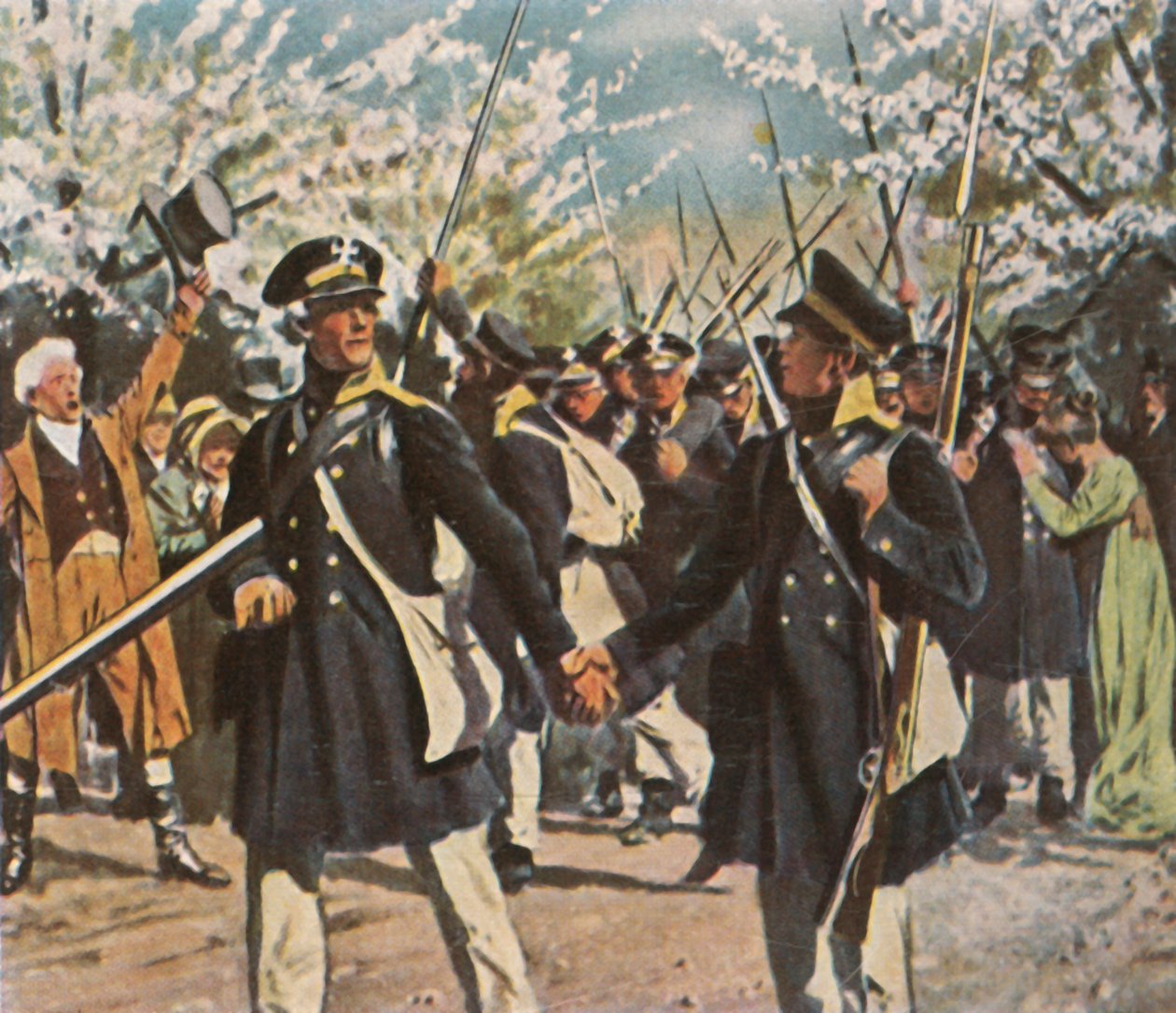 Arméns avgång i kampen för självständighet, våren 1813, 1936. av Unbekannt