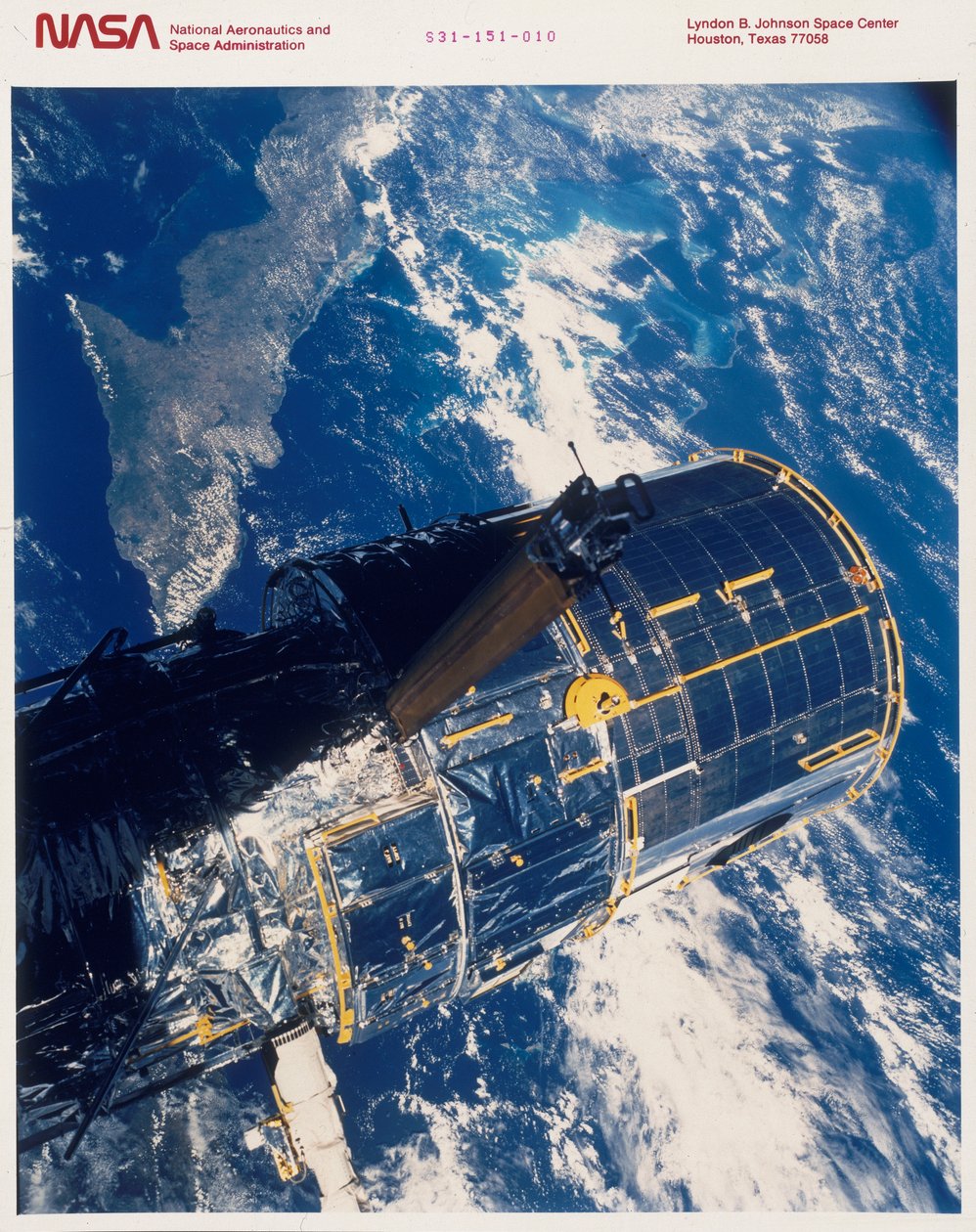 Utplacering av rymdteleskopet Hubble, 1990 av Unbekannt