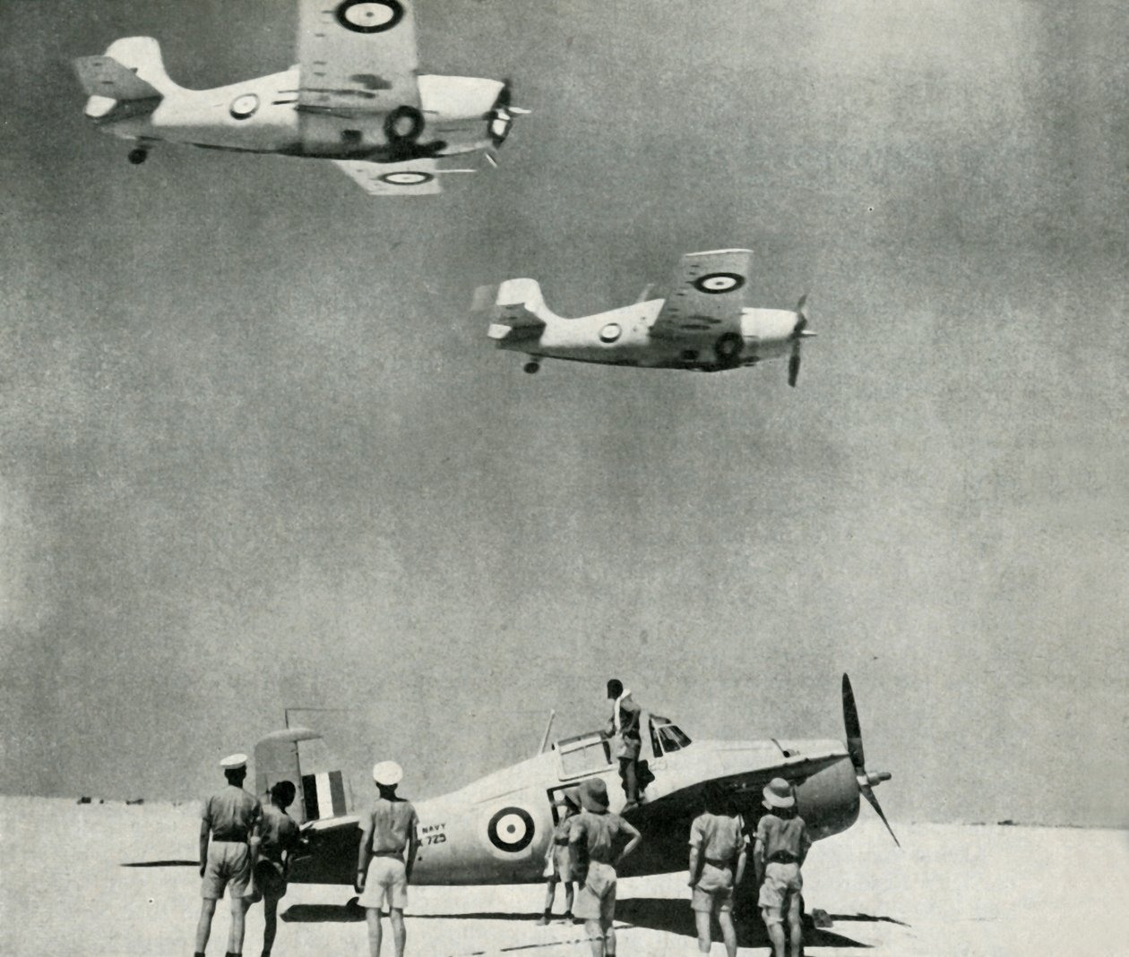 Desert Squadron - flygplan från Fleet Air Arm under andra världskriget, c1943. av Unbekannt