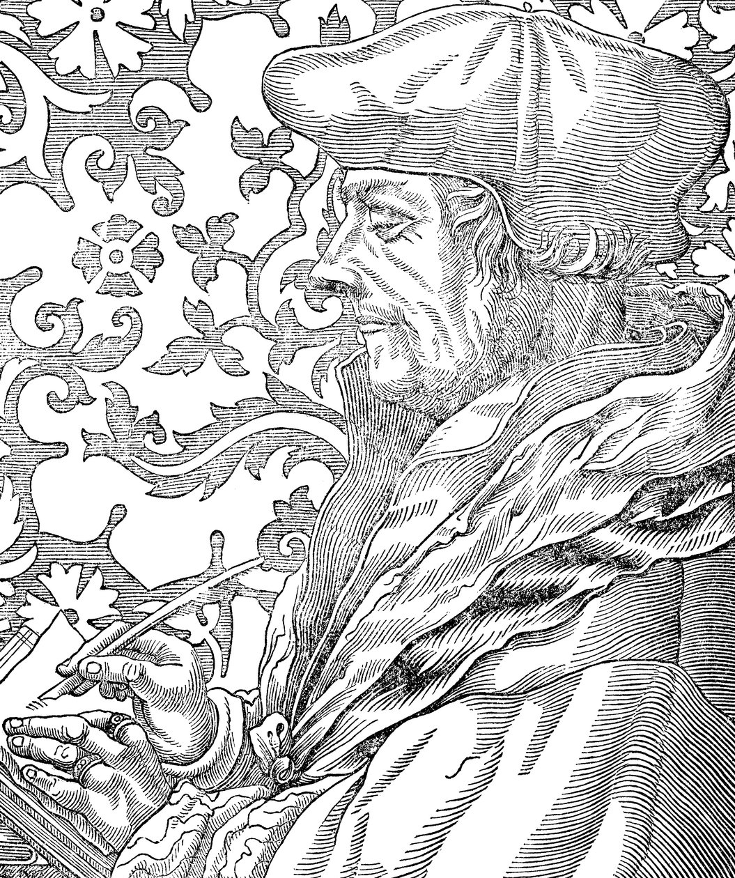 Desiderius Erasmus, holländsk humanist och forskare från 1400-1500-talet, 1800-talet av Unbekannt