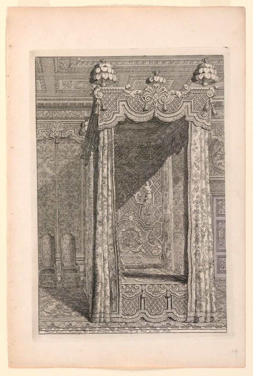 Design för State Bedchamber, i andra Livre d