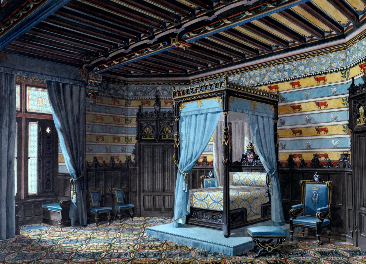 Design för en interiör, 1868 av Unbekannt