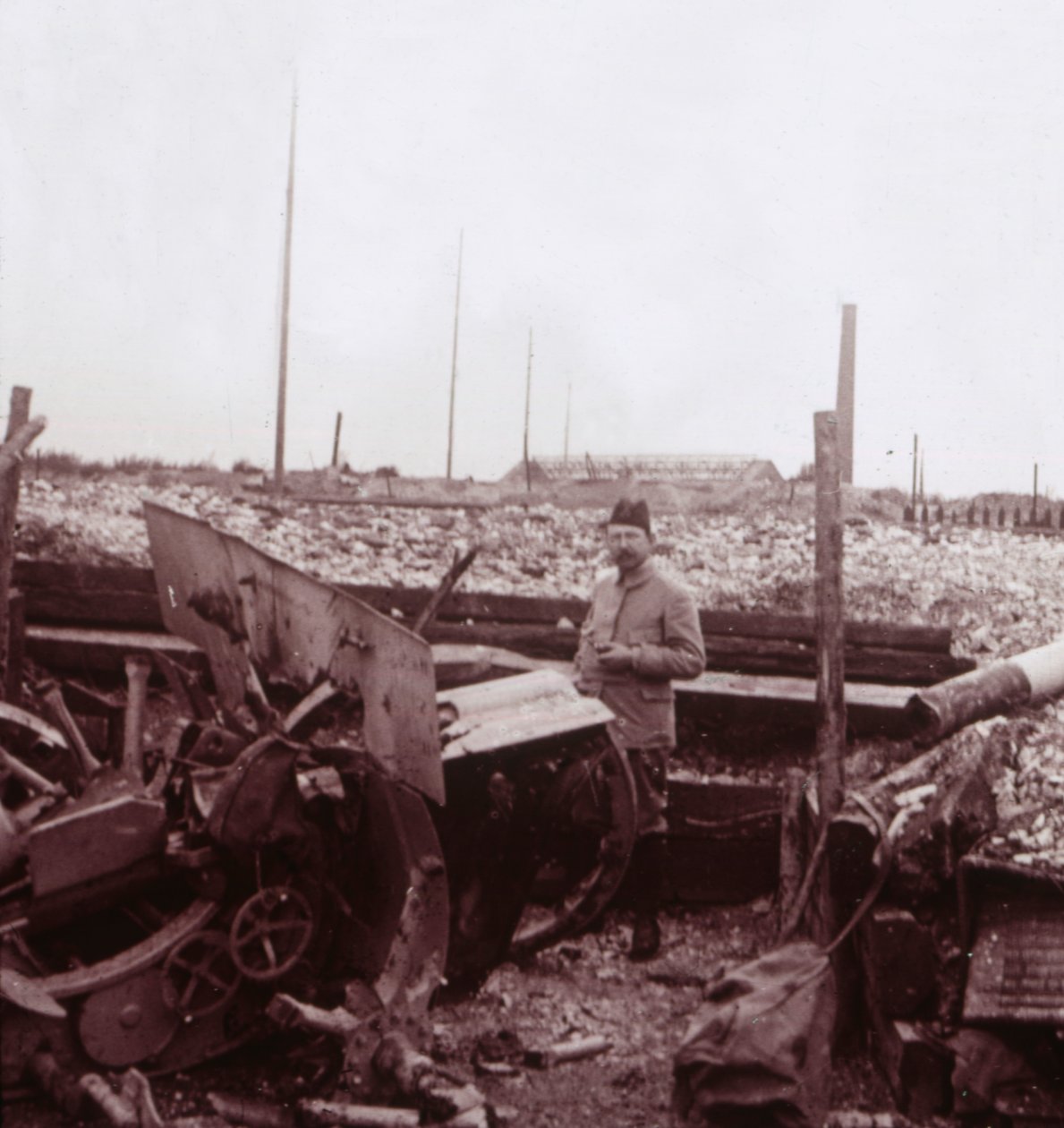 Destruktion, Carency, norra Frankrike, c1914-c1918. av Unbekannt
