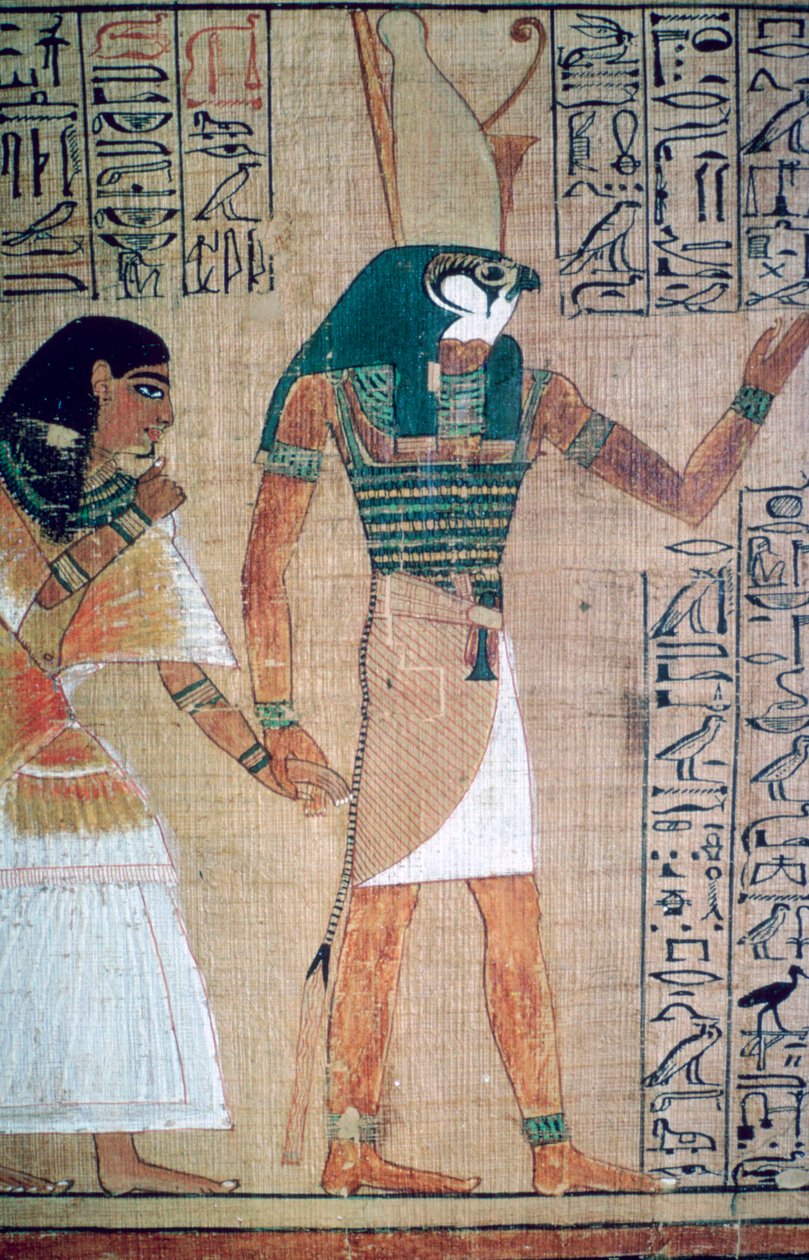Detalj från Book of the Dead of Ani, blad 4 av Unbekannt