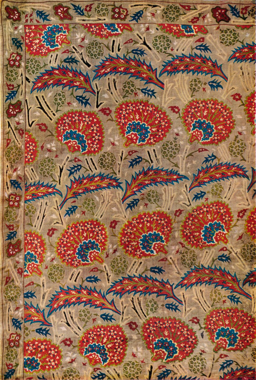 Detalj av gardin, från Turkiet, c1650 av Unbekannt