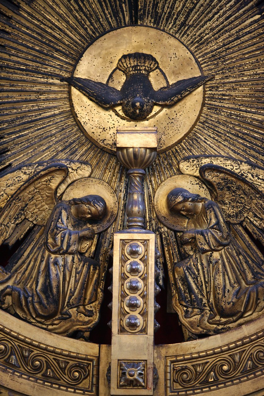 Detalj av St Stephens bulgariska kyrka iconostasis Istanbul Turquie av Unbekannt