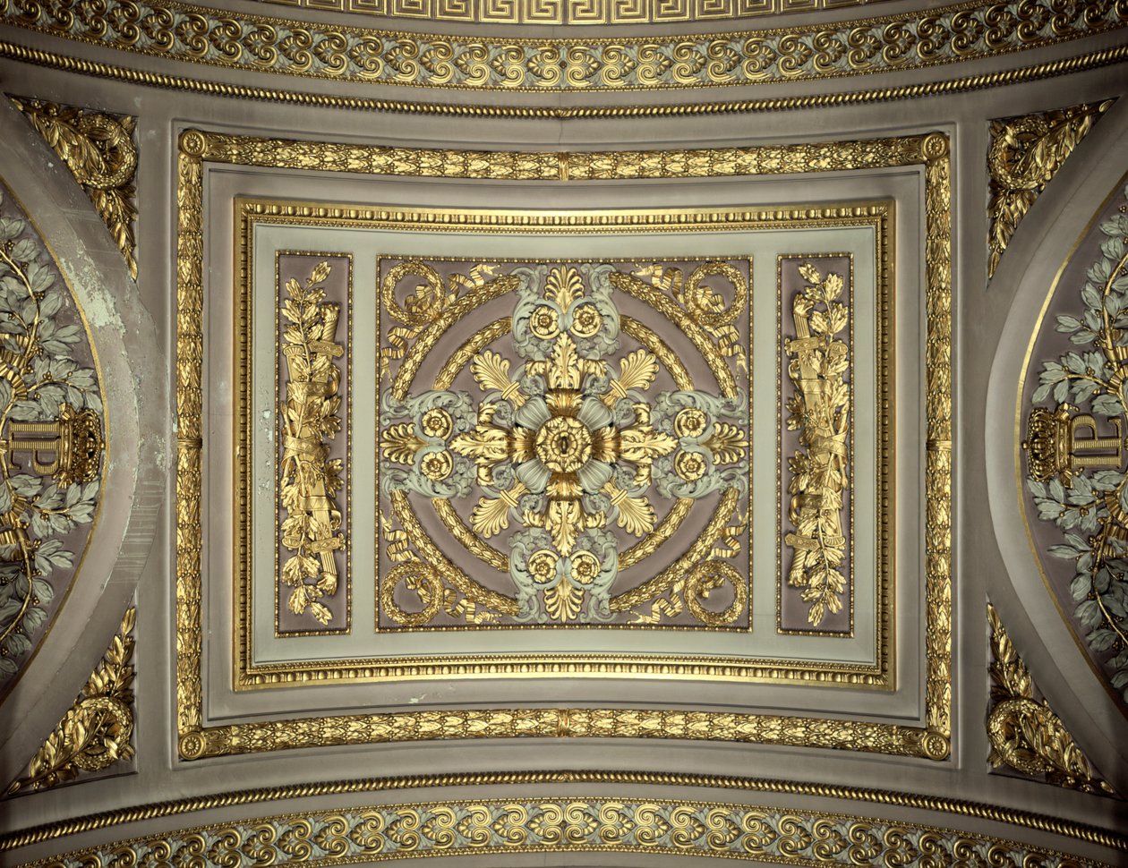 Detalj av en kupol, Galerie des Batailles Gallery of the Battles, Chateau de Versailles, Frankrike av Unbekannt