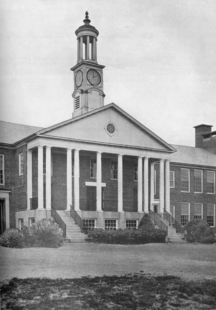 Detalj av entréfronten, Bird School Elementary and Junior High, Walpole, Massachusetts, 1922 av Unbekannt