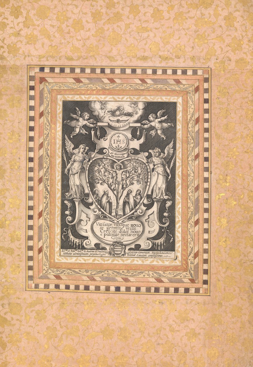 Devotional Scene, Folio från Bellini Album, ca. 1600. av Unbekannt